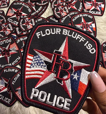 Custom police embroidered patch design