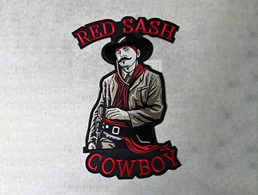 Custom embroidery with cowboy theme