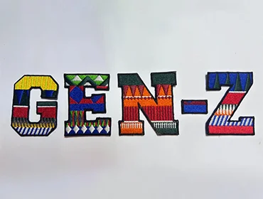 Custom embroidery with Gen Z inspired design