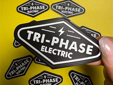 Custom PVC patch with detailed logo