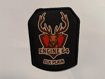 Custom sublimated patch with full color print